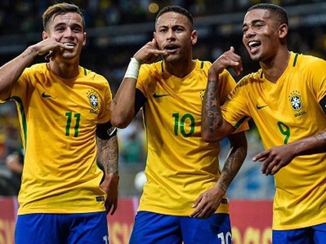 Brazil của Neymar và các đồng đội rất được CĐV Việt Nam ưa thích