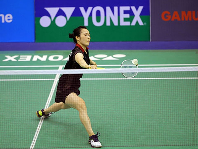 Vũ Thị Trang sẽ gặp tay vợt Nhật Bản rất mạnh ở tứ kết. Ảnh: Quang Liêm