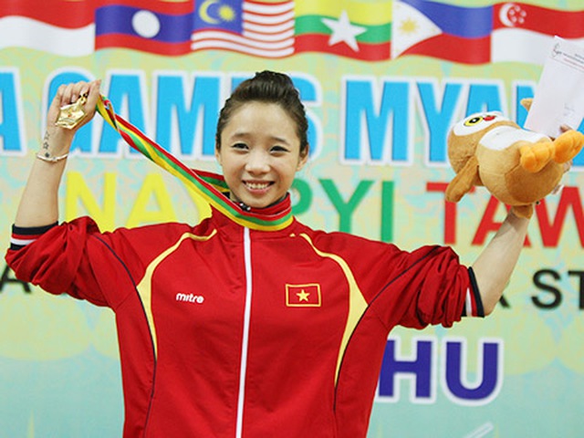 Dương Thúy Vi sẽ vẫn là hy vọng vàng của thể thao Việt Nam ở Đại hội cuối cùng trong sự nghiệp của cô. Ảnh: TTXVN