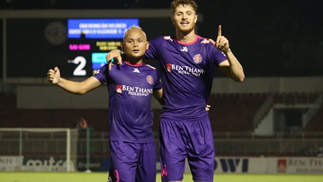 Quốc Phương và Geovane là những cầu thủ đã không còn ở Sài Gòn FC. Ảnh: SGFC