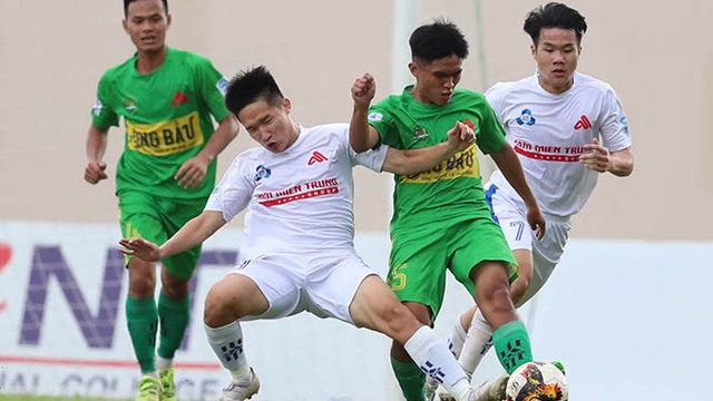 Đội bóng Đại học Nông lâm TPHCM do bầu Đức bảo trợ (áo xanh) lọt vào chung kết SV-League 2020. Ảnh: Anh Đồng