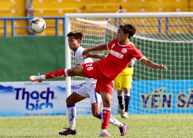 PVF dễ dàng vào chung kết U19 QG 2021 sau chiến thắng 3-0 trước An Giang chiều 13-4. Ảnh: Khả Hòa