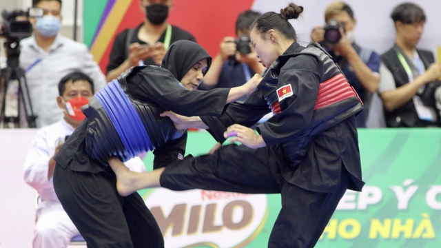 Thu Nghĩa, môn pencak silat, HCV SEA Games, SEA Games 31, thể thao Việt Nam, Quàng Thị Thu Nghĩa, lịch thi đấu SEA Games 31, pencak silat, bảng xếp hạng SEA Games 31