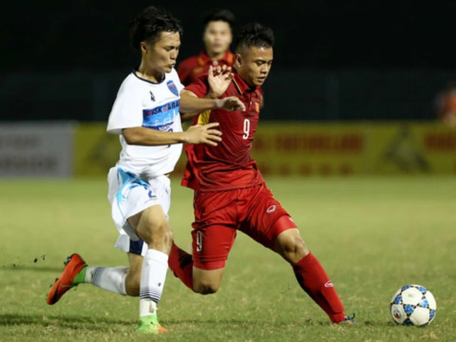 Đội bóng non trẻ nhất giải U19 Việt Nam khó lòng tiến vào chung kết với sự non kém kinh nghiệm. Ảnh: Anh Lập