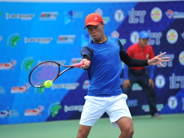 Minh Tuấn khẳng định vị thế số 1 quần vợt Việt Nam khi thiếu vắng Lý Hoàng Nam. Ảnh: VT