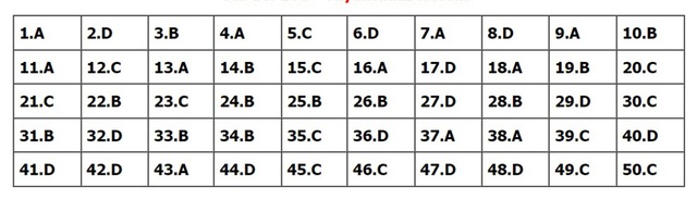 Đáp án môn Toán, Đáp án Toán, Đáp án môn Toán thi Tốt nghiệp THPT 2022, đáp án Toán, Đáp án môn Toán 24 mã đề, Đáp án Toán 24 mã đề, đáp án Toán thi THPT năm 2022