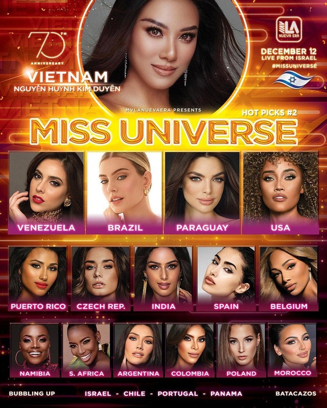 Chung kết Hoa hậu Hoàn vũ 2021, Chung kết Miss Universe 2021, Kim Duyên, Á hậu Kim Duyên, Nguyễn Huỳnh Kim Duyên, Miss Universe, Hoa hậu Hoàn vũ, Bán kết hoa hậu hoàn vũ