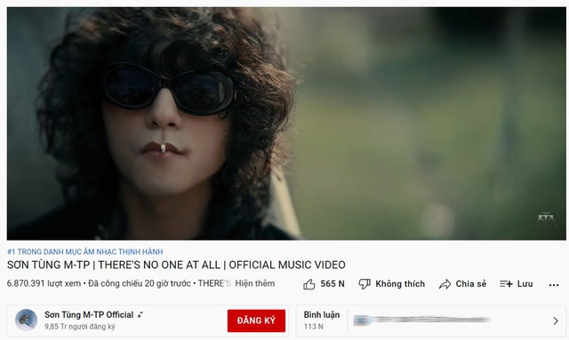 Yêu cầu Google gỡ bỏ MV 'There's No One At All' của Sơn Tùng M-TP