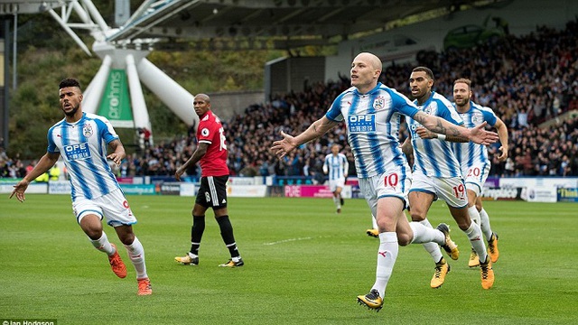 Video clip highlights bàn thắng trận Huddersfield Town 2-1 M.U