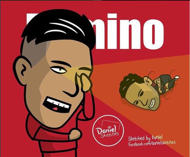 Chết cười với ảnh chế Firmino ăn mừng kiểu "độc nhãn". Liverpool. PSG