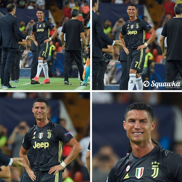 Video Ronaldo nhận thẻ đỏ, khóc lóc, Juventus thắng Valencia 2-0. Clip Cúp C1