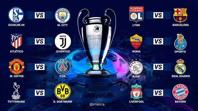 KẾT QUẢ bốc thăm vòng 1/8 Champions League: M.U gặp PSG, Atletico Madrid đối đầu Juventus