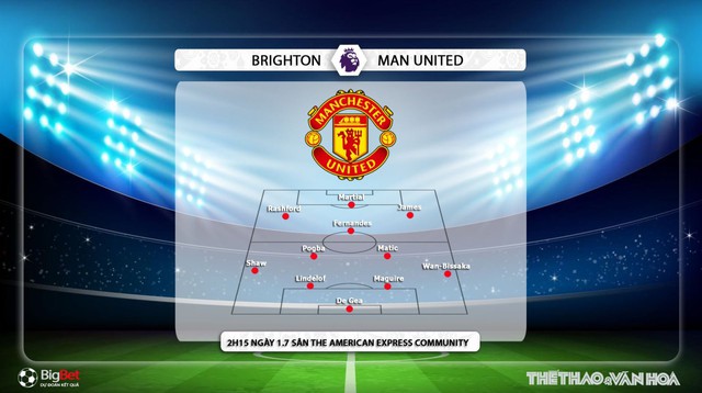 Brighton vs MU, MU, Brighton, trực tiếp bóng đá, manchester united, lịch thi đấu bóng đá, bong da, nhận định bóng đá, kèo bóng, truc tiep bong da