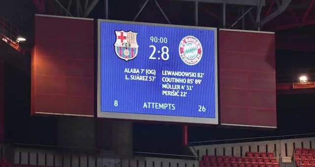 Kết quả bóng đá, Barcelona 2-8 Bayern Munich, Kết quả tứ kết cúp C1 châu Âu, kết quả barca đấu với Bayern, Kết quả tứ kết Champions League, Bayern, Barca, Luis Suarez
