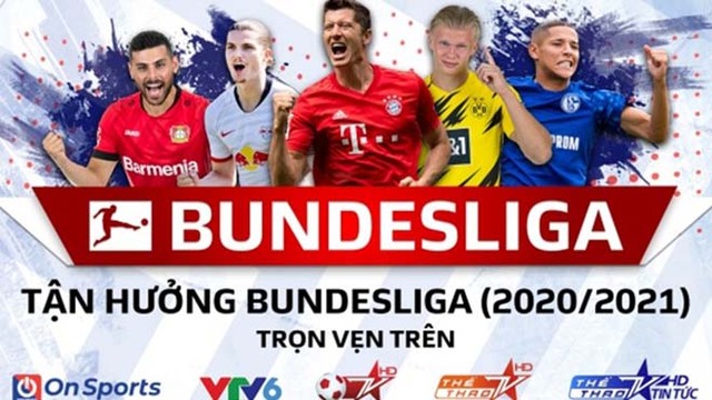 Lịch thi đấu và trực tiếp bóng đá Đức vòng 1 trên VTV6