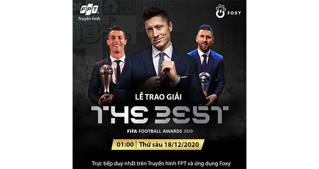 FIFA The Best, the best, Ronaldo, messi, lewandowski, lễ trao giải The Best, lễ trao giải FIFA The Best, 