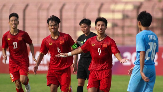 KẾT QUẢ bóng đá U16 Việt Nam 5-0 U16 Philippines, U16 Đông Nam Á