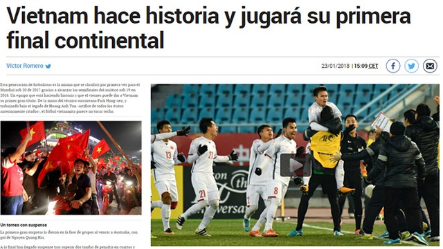 Báo TBN Marca: 'Bóng đá Việt Nam đã phát triển lên trình độ đáng kinh ngạc'