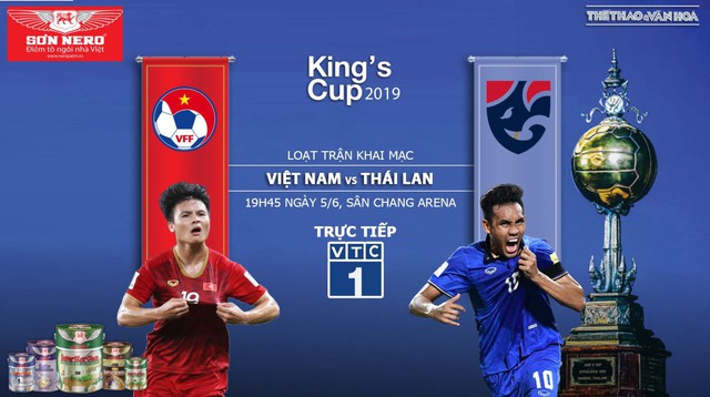 Lịch thi đấu King's Cup 2019. VTV6, VTV5, VTC1, VTC3 trực tiếp bóng đá Việt Nam. U23 Việt Nam
