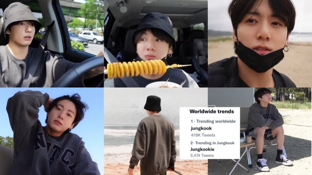 Jungkook BTS đánh cắp trái tim ARMY, đứng Top trending toàn cầu