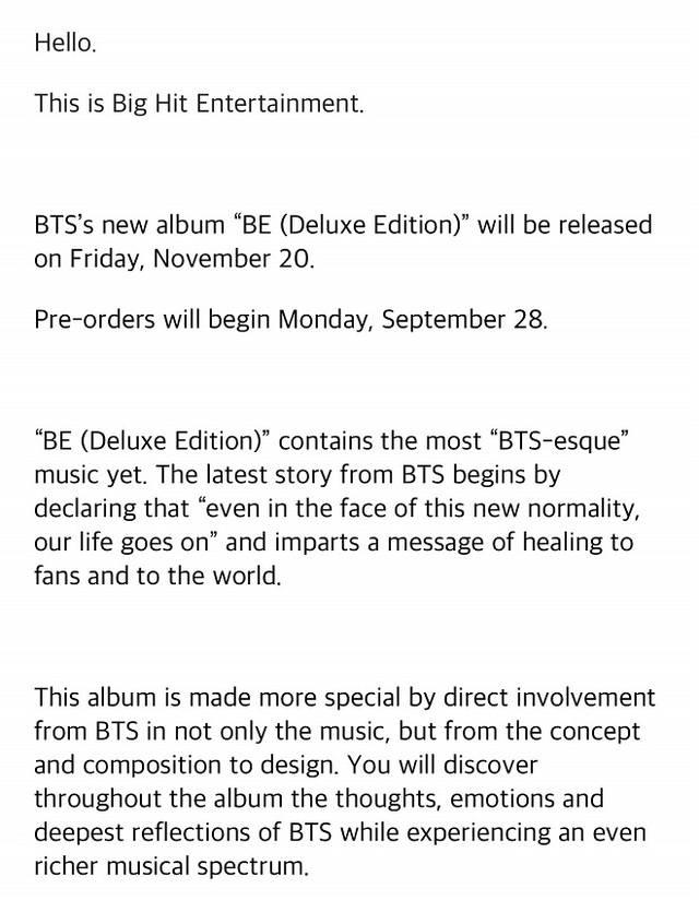 BTS, BTS tin tức, BTS album, BTS 2020, BTS BE, BE