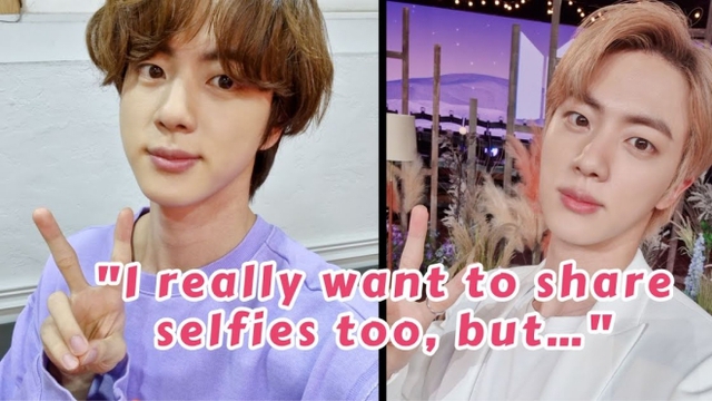 Jin BTS tiết lộ lý do không thường xuyên đăng ảnh selfie