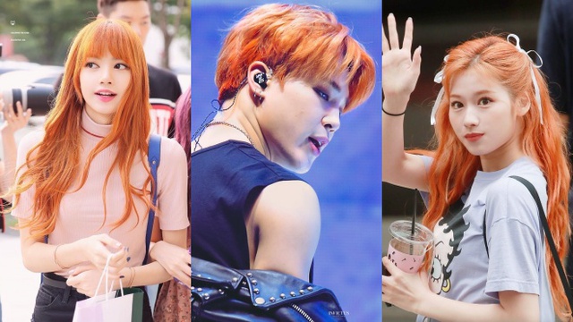 BTS, Blackpink, Twice nổi bật với mái tóc lạ, không thể bỏ qua màu cam
