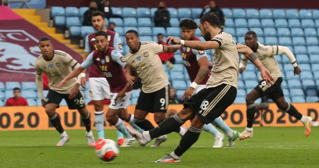 Ket qua bong da, Aston Villa 0-3 MU, Video clip bàn thắng Aston Villa 0-3 MU, Bảng xếp hạng bóng đá Anh, BXH ngoại hạng Anh, kết quả MU vs Aston Villa, Bruno Fernandes