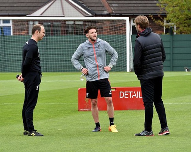 Adam Lallana sắp trở lại thi đấu cho Liverpool