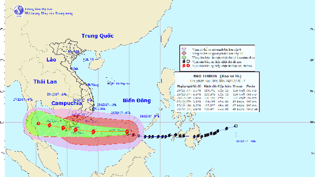 Công điện của Thủ tướng: Chủ động đối phó với bão số 16