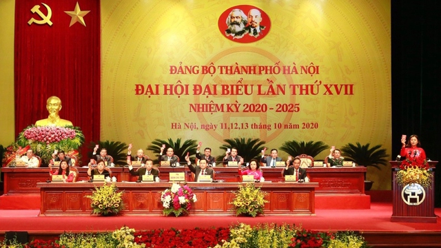 Khai mạc Đại hội Đảng bộ thành phố Hà Nội lần thứ XVII