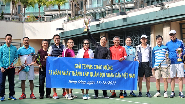 Cộng đồng người Việt Nam tại Hong Kong thi đấu tennis mừng ngày thành lập Quân đội Nhân dân Việt Nam