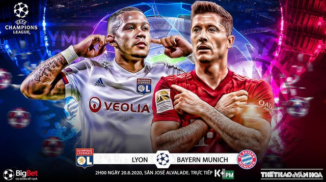 Xem trực tiếp bóng đá, Lyon vs Bayern Munich, Xem trực tiếp bóng đá cúp C1 châu Âu, Trực tiếp vòng bán kết Champions League, Trực tiếp Bayern đấu với Lyon, Xem bóng đá