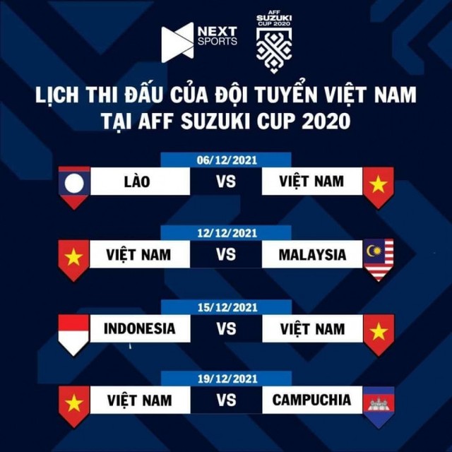 Lich thi dau AFF Cup 2021, Lịch thi đấu AFF Cup 2021, LTĐ AFF Cup 2020, Lịch trực tiếp bóng đá ĐT Việt Nam, VTV6 VTV5 trực tiếp bóng đá Việt Nam, Lịch thi đấu ĐTVN