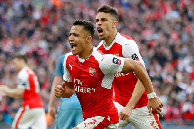 Sanchez Arsenal 2-1 Man City FA Cup