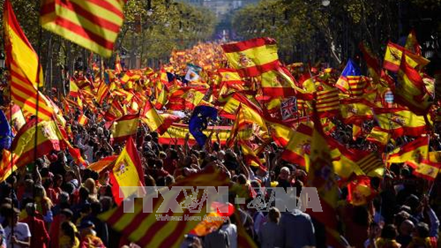 Hơn 70% người dân Catalonia phản đối ly khai khỏi Tây Ban Nha