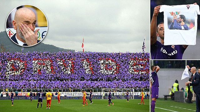 CẢM ĐỘNG: Buffon rưng rưng, cầu thủ ghi bàn chào di ảnh Davide Astori