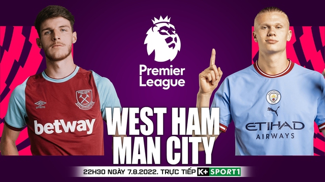 Nhận định bóng đá nhà cái West Ham vs Man City. Nhận định, dự đoán bóng đá Ngoại hạng Anh (22h30 ngày 7/8)