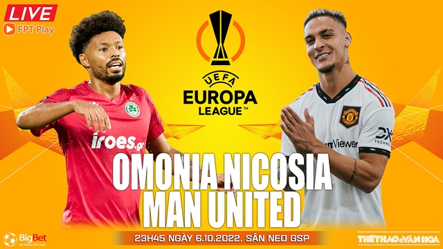 Nhận định bóng đá nhà cái Omonia Nicosia vs MU. Nhận định, dự đoán bóng đá cúp C2 (23h45, 6/10)