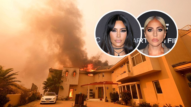 Siêu phố Malibu chìm trong biển lửa, Kim Kardashian, Lady Gaga tháo chạy