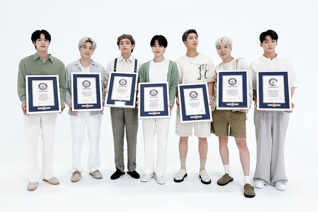 bts, kỷ lục guinness bts, bts được guinness ca tụng, bts đại sảnh danh vọng guinness, jin, jimin, jungkook, j-hope, rm, BTS Kỷ lục Guiness, BTS vào Đại sảnh Danh vọng