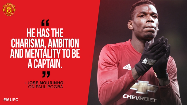 Vì sao Paul Pogba xứng đáng là đội trưởng mới của Man United?