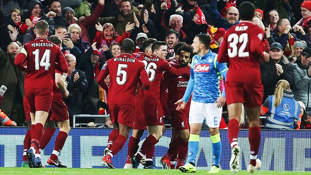 Liverpool 1-0 Napoli: Salah rực sáng, đẩy Napoli xuống chơi ở Europa League