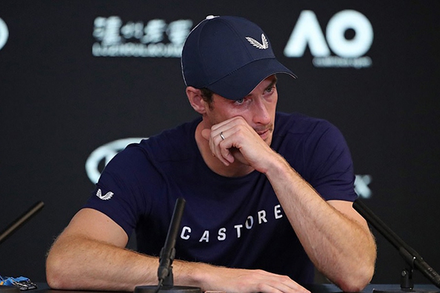 Murray thông báo giải nghệ, Murray giải nghệ, Murray bật khóc, Murray chấn thương, Murray dự Australian Open 2019, chấn thương hông, Australian Open, Wimbledon, giải nghệ, gác vợt, chia tay, từ giã