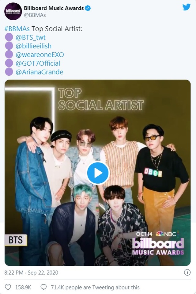 BTS, Billboard, BBMA, Billboard 2020, BBMA 2020, Billboard BTS, BBMA BTS, Billboard BTS 2020, BBMA bTS 2020, BTS  tour diễn, BTS đề cử Billboard, BTS Billboard đề cử