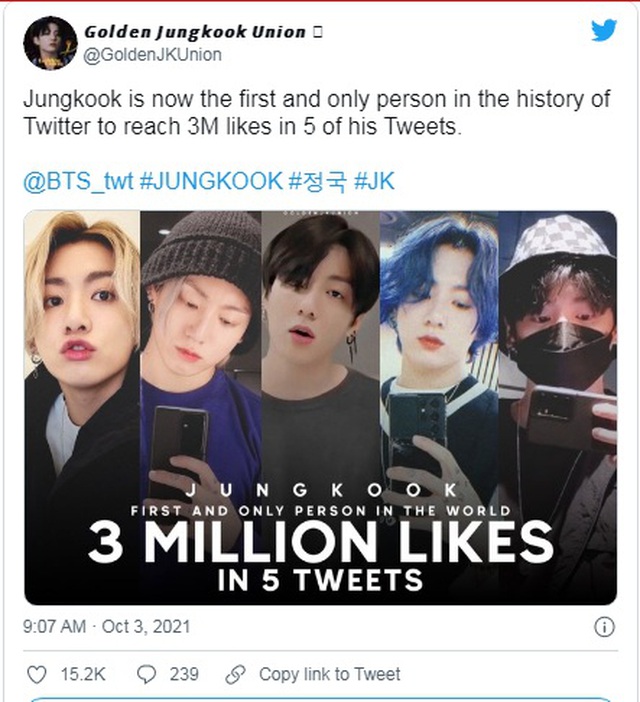 BTS, Jungkook, Twitter, Jungkook BTS, BTS Jungkook, kỉ lục Jungkook, Jungkook vua Twitter, RM, Suga, Jin, Jimin, JHope, V BTS, RM BTS, Jin bTS, Jimin BTS, Suga BTS