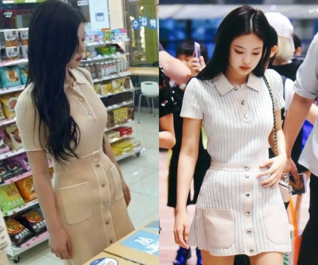 Thậm chí lần đó Kim Yoo Jung đẹp một chín một mười so với Jennie khi đụng hàng, độ sexy thậm chí còn cao hơn vào điểm so với mỹ nhân Black Pink.