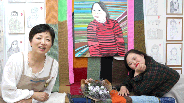 Nhà văn Jang và con gái