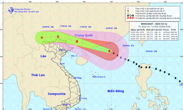 Bão số 6, Tin bão số 6, Cơn bão số 6, bão số 6 năm 2018, tin bão mới nhất, bão mới, Siêu bão Mangkhut, Bão MangKhut, tin bão khẩn cấp, tin bão, siêu bão, dự báo thời tiết