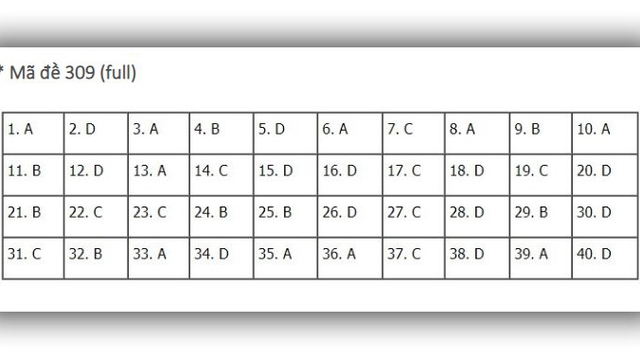 Đáp án lịch sử THPT Quốc gia 2019, Đáp án lịch sử THPT Quốc gia năm 2019, Đáp án lịch sử, đáp án môn lịch sử THPT Quốc gia, đáp án môn sử THPT Quốc gia, đáp án môn Sử